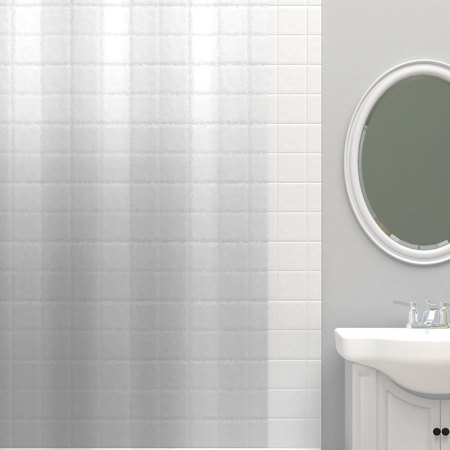 Zenna Home Lightweight PEVA Shower Liner, Clear LPRLKKL